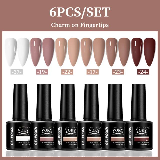 VOKY Conjunto de Gel para Unhas 6 Peças