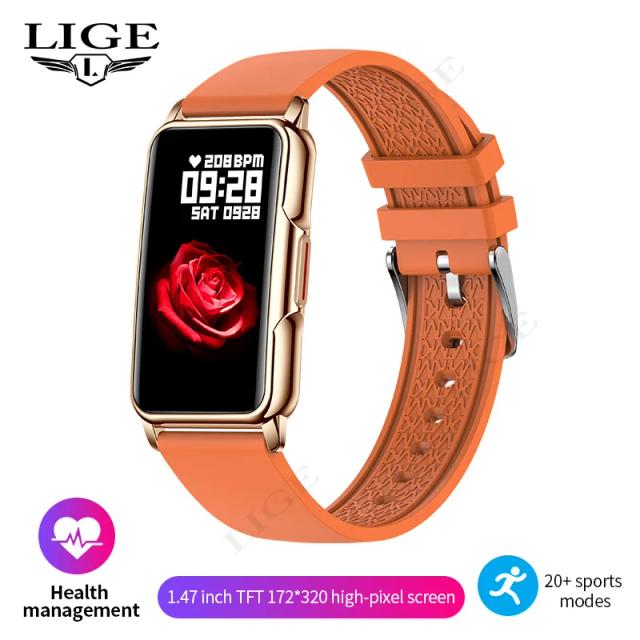 Smartwatch Feminino Masculino Android iOS 1.47" Tela Colorida Bluetooth 5.0 Monitor Cardíaco Oxigênio Sangue Esporte