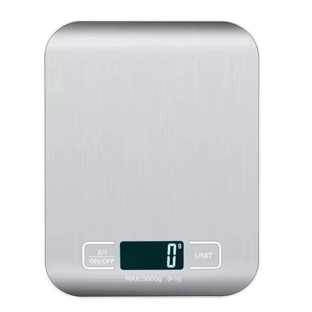 Balança Digital Cozinha Precisão 1g Display LED Aço Inox 10kg