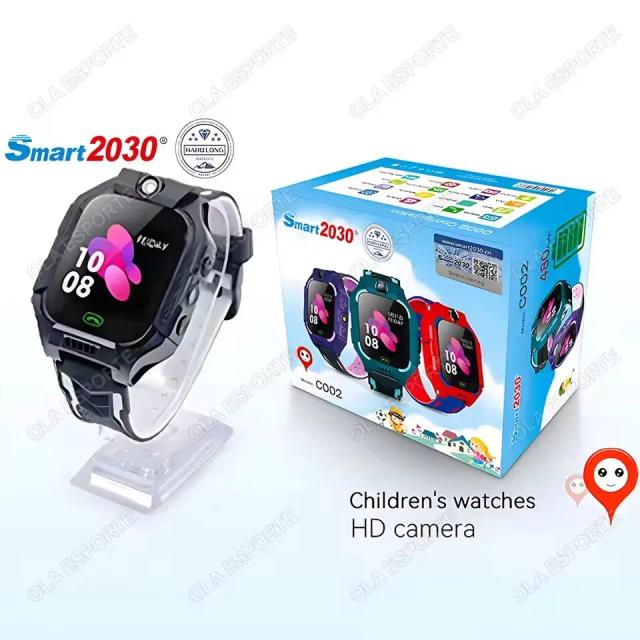 Smartwatch Infantil HT30 com GPS, Câmera HD e Chamada SOS