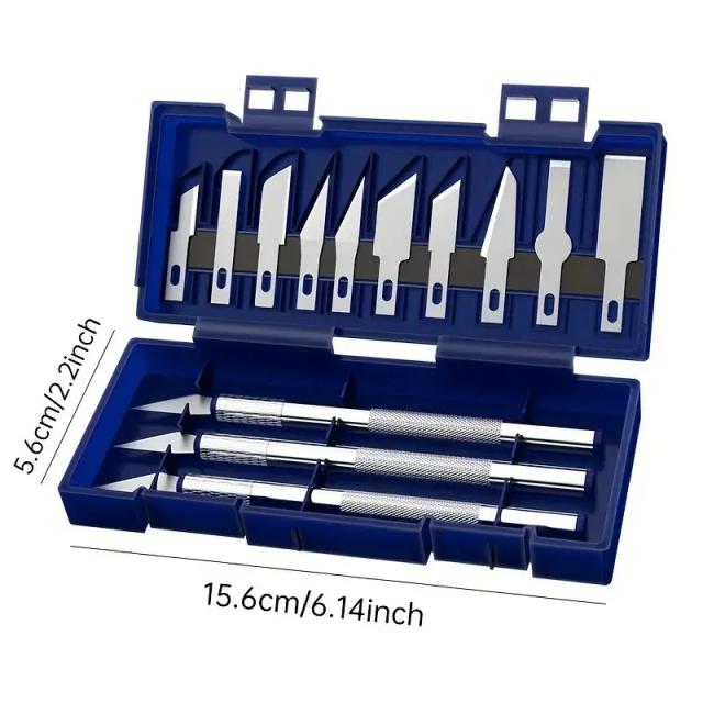 13 pçs metal escultura faca caneta arte selo corte manual combinação recortes de papel antiderrapante gadget diy ferramenta de reparo de precisão