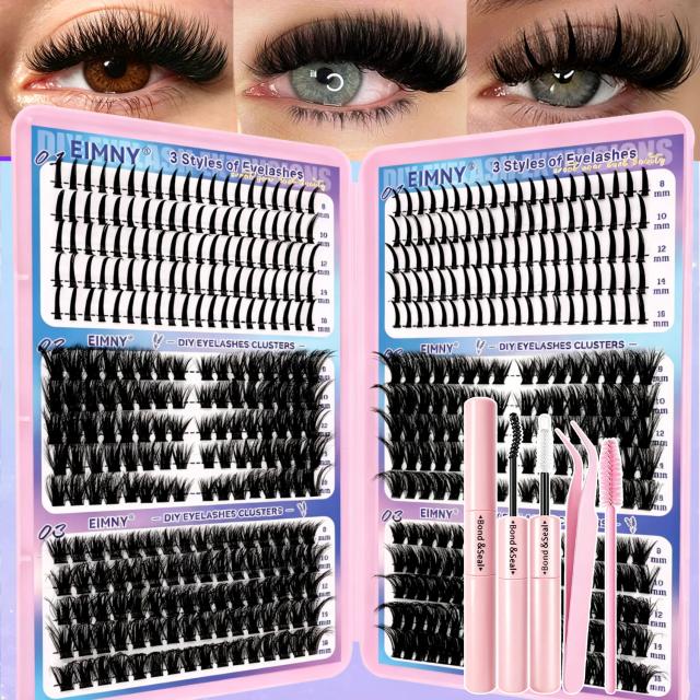 Kit de Extensão de Cílios Volumosos 720/200pcs