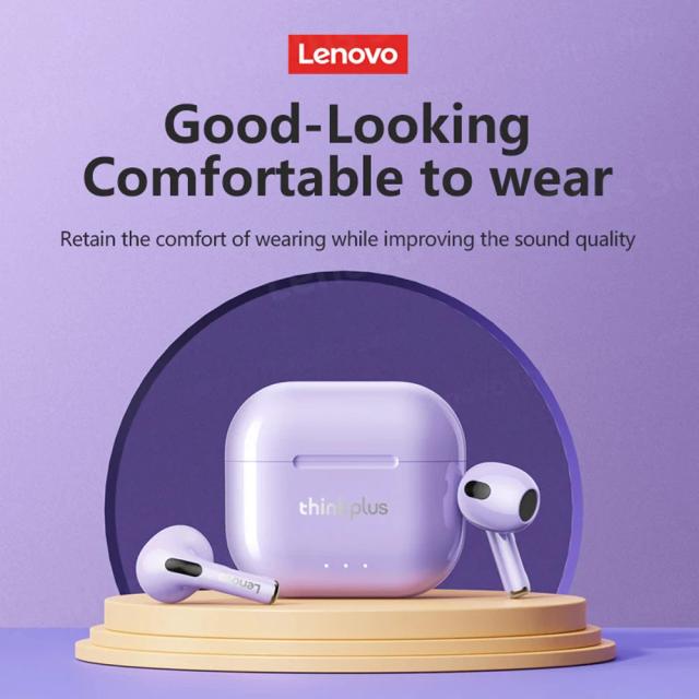 Fones de Ouvido Bluetooth Lenovo LP40Pro TWS 5.1 Conexão Rápida e Som Hi-Fi