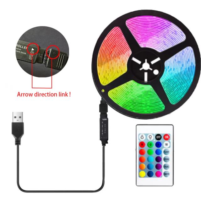 TALUTULA Luz LED RGB 5m USB para Decoração de Ambientes