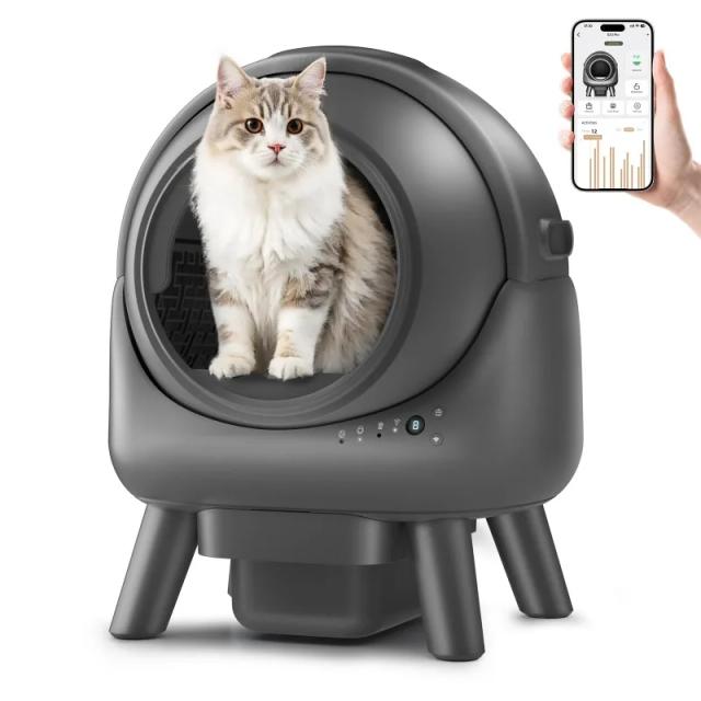 Els-pet Caixa de Areia Automática com Controle de Odor e Monitoramento APP