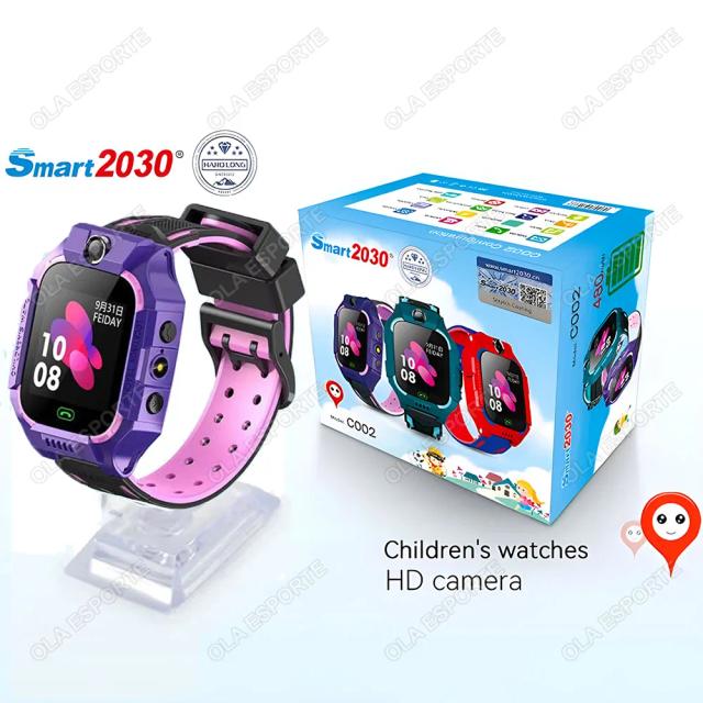 Novas crianças smartwatch gps localização rastreador sos 2g sim chamada criança relógio inteligente câmera ip67 à prova dip67 água presente para ios android novo