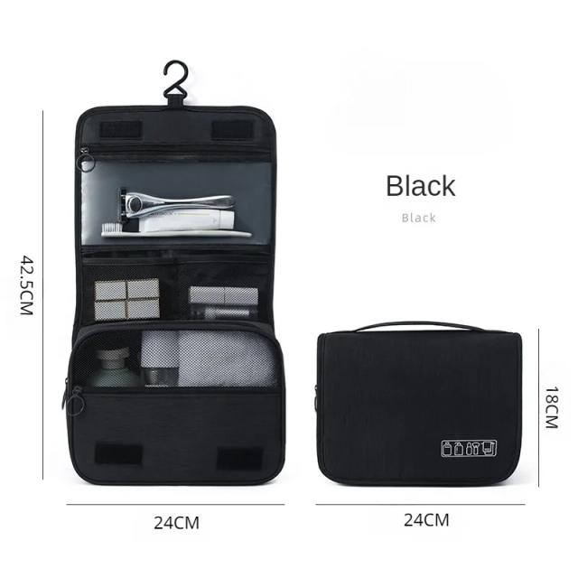 Bolsa de Higiene Pessoal Impermeável Cationic Travel Organizer com Gancho 24cm
