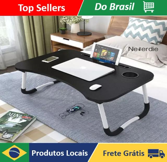 Mesa Dobrável Multifuncional para Apoio de Cama e Sofá - Suporte para Notebook, Tablet e Refeições - Neverdie Store
