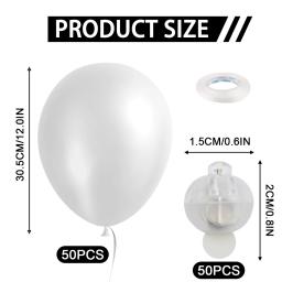 LED Light Up Balões para Casamento, Fornecimento Perfeito para Festa de Aniversário, Festa, CampingBachelor, Natal Housewarming, Baby Shower, 50 - Image 2