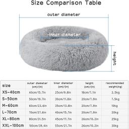 Camas de dormir longas e macias para animais de estimação, cama removível, sofá-cama, canil quente, cães pequenos e grandes, inverno - Image 6