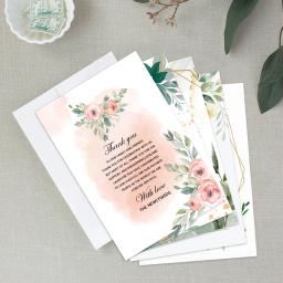 Casamento Obrigado Cartões, Decorações Cerimônia Recepção, Decorações De Festa, Celebração ou Evento Decoração Cartões, 50pcs - Image 6