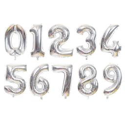 Bexigas Balões Metalizado Balão Número Foil Para Aniversário, Casamentos e Chá de bebê - Image 4