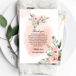 Casamento Obrigado Cartões, Decorações Cerimônia Recepção, Decorações De Festa, Celebração ou Evento Decoração Cartões, 50pcs - Image 3