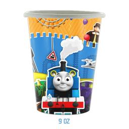 Cartoon Train Látex Foil Balões, Decoração De Festa De Aniversário, Balões, Chávena, Prato, Decorações De Festa, Backdrop Banner, Bolo Toppers, Tomás - Image 6