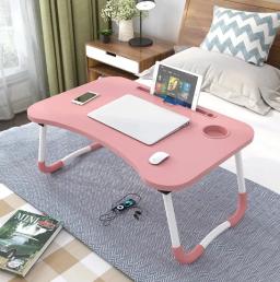 Mesa Mesinha Apoio Cama Sofá Suporte Notebook Tablet Copo Refeição Homi Office Dobrável - Neverdie Store - Image 5