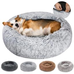 Camas de dormir longas e macias para animais de estimação, cama removível, sofá-cama, canil quente, cães pequenos e grandes, inverno - Image 1