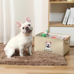 Personalizado Pet Storage Box, Dog Toy Basket, Cat Image, Name, Clothes Organizer, Acessórios Supplies, Free Print - Image 4