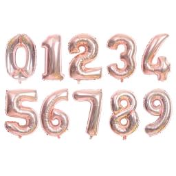Bexigas Balões Metalizado Balão Número Foil Para Aniversário, Casamentos e Chá de bebê - Image 3