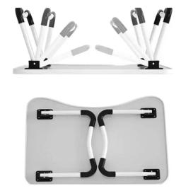 Mesa Mesinha Apoio Cama Sofá Suporte Notebook Tablet Copo Refeição Homi Office Dobrável - Neverdie Store - Image 6