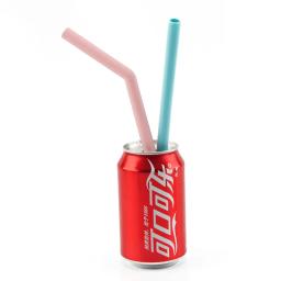 Canudos de silicone reutilizáveis, 6 peças, grau alimentar, reto, curvo, canudo de beber com conjunto de escova de limpeza, acessório de bar para festa - Image 2