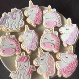 Cortadores de biscoito de unicórnio 3d 6 espaços, desenhos animados, plástico abs, para decoração de biscoitos - Image 4