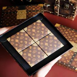 Grande coelho dourado gravado caso saco, caixa de presente, adequado para festa bolo, atividades de casamento, doces, biscoito, moda de alto grau, atacado - Image 5