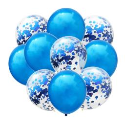 10 pçs balões de látex de metal conjunto de balões de confete para festa de aniversário de casamento balão decoração chá de bebê balões de hélio - Image 5