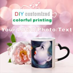 350ml 12oz caneca mágica impressão diy transferência de água quente cor copo de cerâmica logotipo foto personalizar imagem arábia saudita transporte direto - Image 6