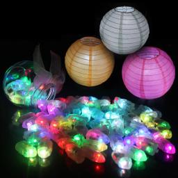 Luzes coloridas de balão LED Mini Lâmpadas LED Ball Lâmpadas brancas para lanternas de papel, festa de casamento e decoração, 20 pçs/lote - Image 1