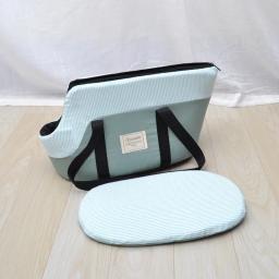 Mochila para transportar cachorro de estimação, respirável, confortável, portátil, bolsa de viagem para gato pequeno chihuahua, tote único de ombro - Image 5