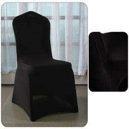 Capa para cadeira, de elastano, da moda, para cadeiras de casamento, banquetes, jantar, festa, cozinha, cobertura elástica, cores lisas - Image 4