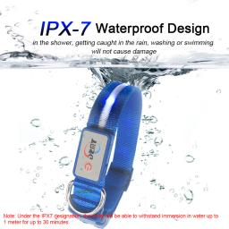 Ipx7 à prova dwaterproof água led coleira de cachorro natal usb carregamento colar para cães filhotes anti-perdido chumbo produtos para animais de estimação acessórios para cães - Image 2