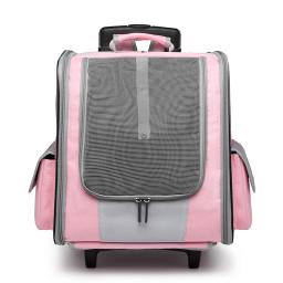 Transporte para animais de estimação de luxo mochila portátil saco do trole do animal de estimação ao ar livre viagem caminhadas respirável saco portador do cão gato acessórios do cão - Image 6