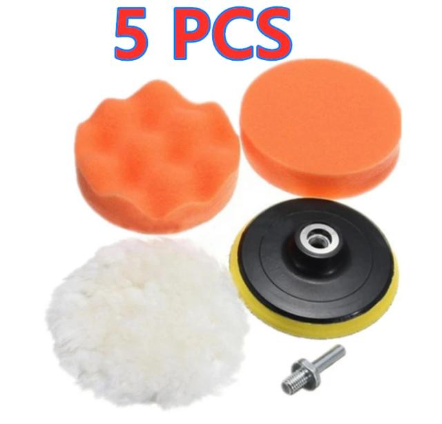Kit de Almofadas de Espuma para Polimento de Carros - Remoção de Riscos e Brilho para Veículos e Motocicletas