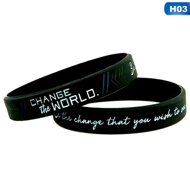 Pulseira Motivacional de Silicone "Seja Você Mesmo" - Inspire Mudanças e Realize Sonhos - 1 peça