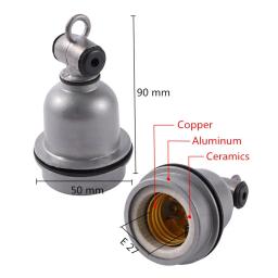 E27 Crawling Pet Suporte Da Lâmpada De Aquecimento e Cabo De Alimentação Interruptor, Lagarto, Tartaruga, Leitão, Frango Brooder, Aquecimento Spiral Light Socket, 1 Pc - Image 2