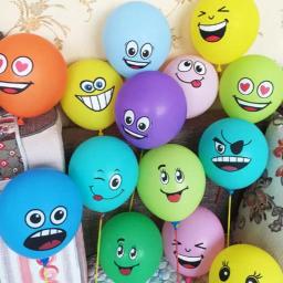 Balões de látex com smile, 10/peças, 12 polegadas, decoração de festa de aniversário, símbolo de expressão de balão, brinquedos para crianças - Image 3