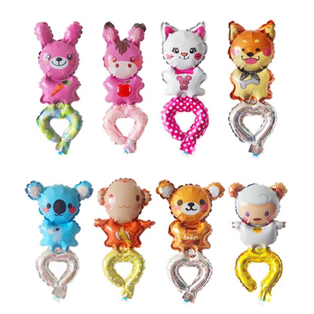 Balões de Animais Divertidos para Crianças - Conjunto com 20 Peças de Coelho, Ovelha e Macaco para Decoração de Aniversário e Brincadeiras em Festas Infantis