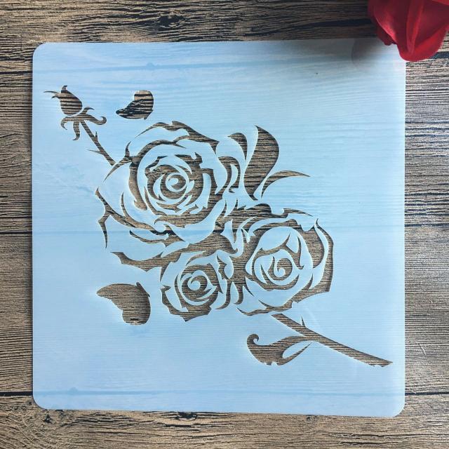Molde de Mandala 20x20 cm para DIY: Pintura, Estêncil e Artesanato em Papel, Madeira e Tecido