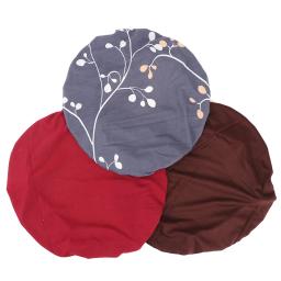 1 pçs redonda cadeira de cobertura barra de fezes capa de assento elástica casa cadeira slipcover cadeira redonda barra de banqueta floral impresso - Image 6