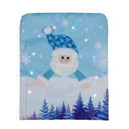 Capa decorativa com led para cadeira de natal, com boneco de algodão, para iluminar as costas - Image 2