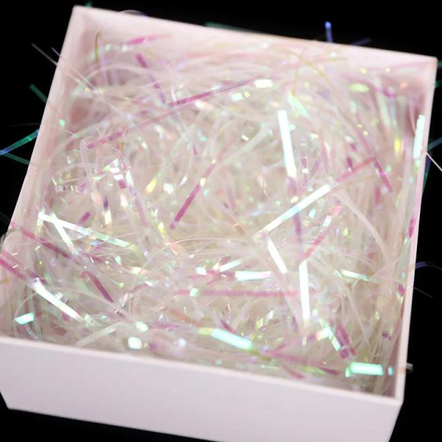 Confetes de Papel Coloridos Transparente para Embalagens de Presentes em Aniversários e Casamentos