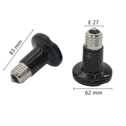 Lâmpada de aquecimento cerâmica para animais de estimação, e27, aquecedor para animais de estimação, infravermelho longo, 25w, 50w, 75w, 100w, 1 peça - Image 2