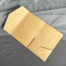 Trifold Cartões De Bolso Para Festa De Casamento, Papel Artesanal, Convites De Casamento, Impressão Personalizada RSVP, Inserir Envelope, 50X - Image 5