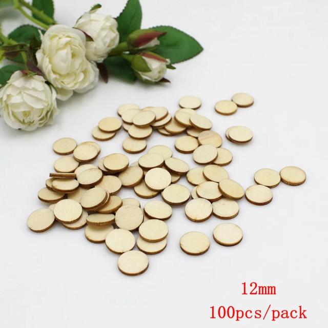Fatias de Madeira Natural para DIY: 15-100 Discos Inacabados para Artesanato e Enfeites de Casamento Rústico