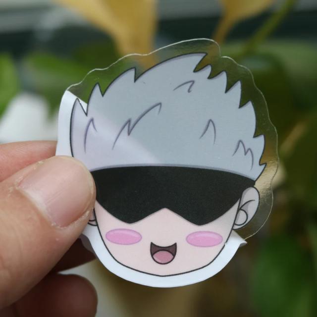 Etiquetas de Vinil Personalizadas: 10 Adesivos Decorativos de Anime à Prova d'Água para Carros e Livros
