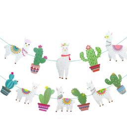 Festa mexicana alpaca cactus folha balão alpaca lhama banner despedida de solteira pinata balão festa decoração verão aniversário suprimentos - Image 3