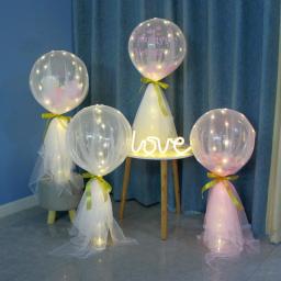 Balões de led para decoração, casa e festa, suporte, balões metalizados em látex, para decoração de casamento, casa, globos - Image 5