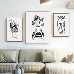 Quadro abstrato minimalista nórdico, decoração para casa, pintura em tela, arte para parede, desenho de linha, posteres e impressões para sala de estar - Image 3