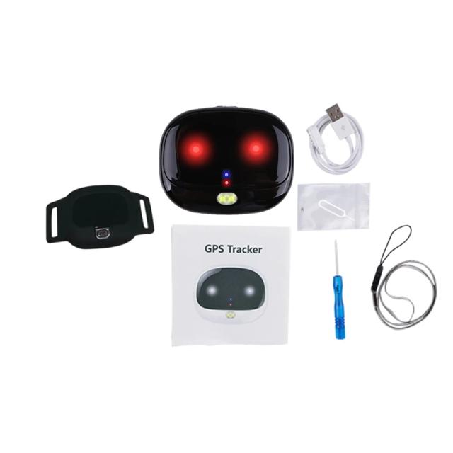 Rastreador GPS à Prova d'Água para Cães e Gatos com Monitor de Voz e Comunicação Bidirecional
